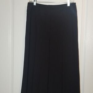 Madison Wide Waistband Pleated Black Women's Trousers
